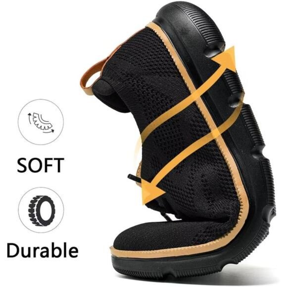 Men\'s Lightweight Oxford Sneakers Casual Lace-Up Dress Walking Shoes Black Brown main image 4